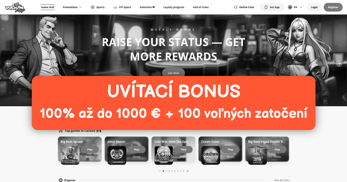 Vulkan Vegas Casino: Najlepšie Automaty SK