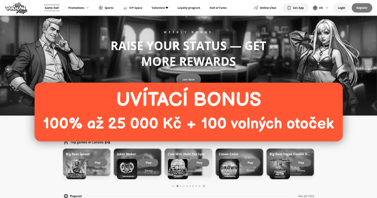Vulkan Vegas Casino: Nejlepší Sloty CZ